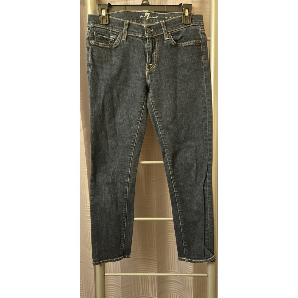 7 Seven For All Mankind Roxanne Flood Woman's Size 26 Low Rise Jeans‎ 26x25